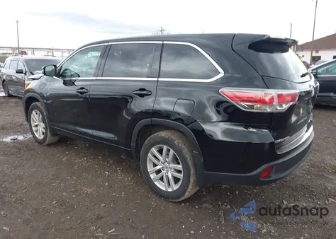 2015 Toyota Highlander Le V6 from USA, damaged, VIN 5TDBKRFH1FS104927